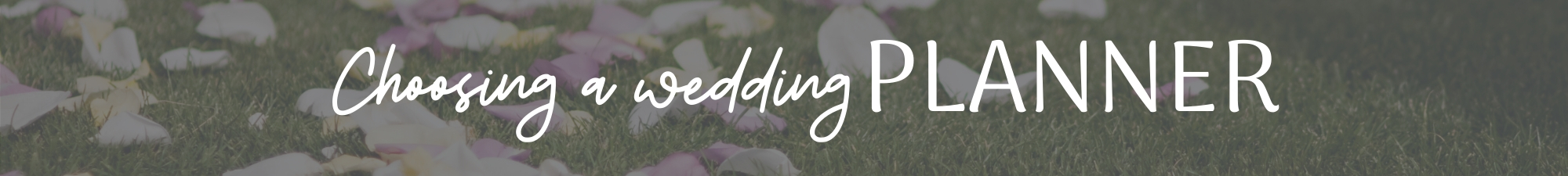 Choosing a wedding planner
